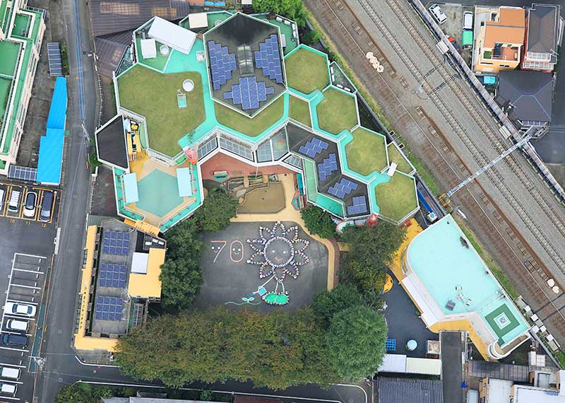 上から見た園舎