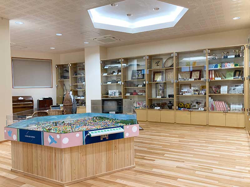 2階は多摩みどり幼稚園の歴史がわかる展示室になっており、東村山全景のジオラマもあります。